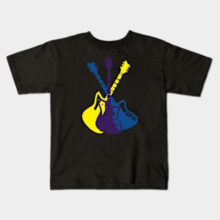 Boutique Guitar Retro Pop Art Kids T-Shirt